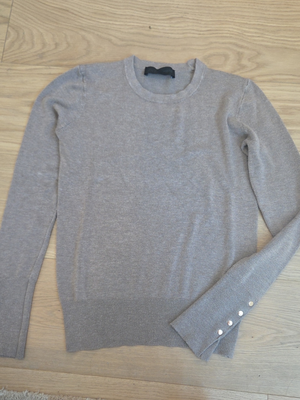 Zara Crewneck Sweater in Tan Taupe